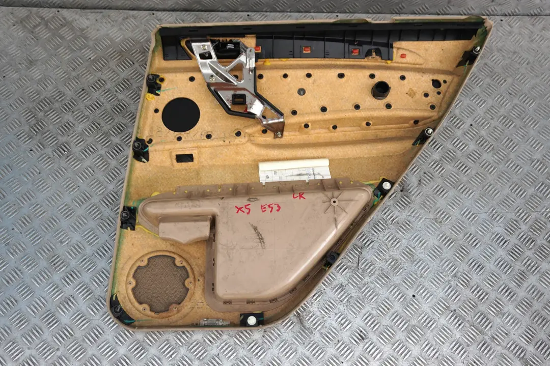 BMW X5 Series E53 Rear Left N/S Door Card Trim Panel Leather Beige