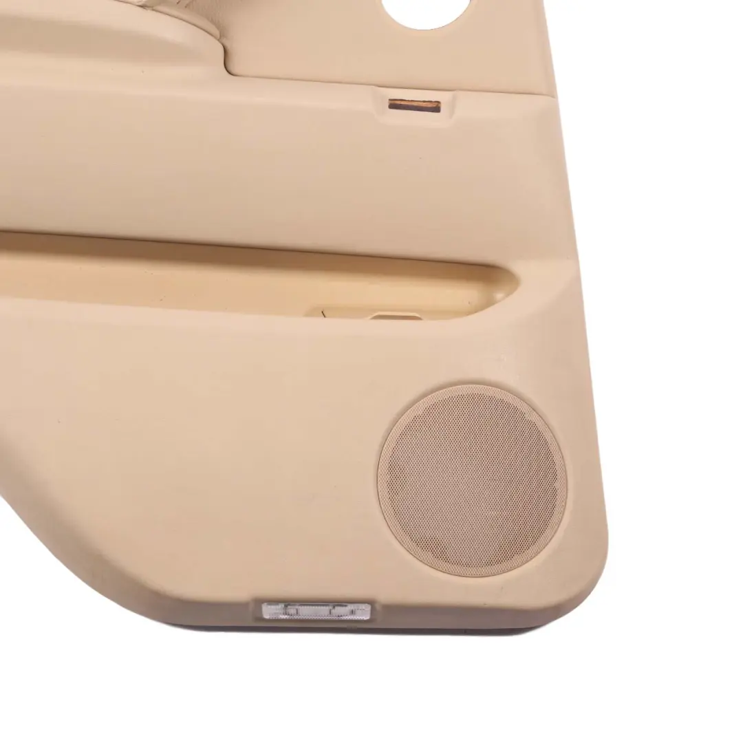 Door Card BMW X5 E53 Rear Left N/S Trim Panel Leather Beige with Roller Blind