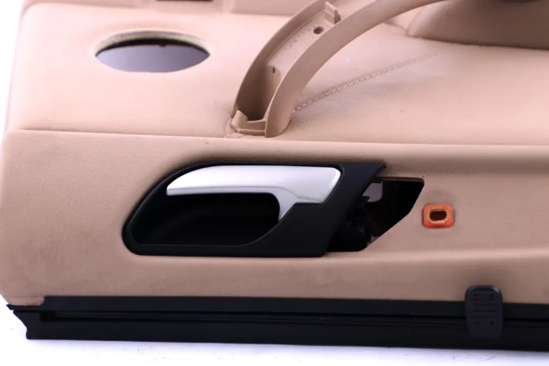 BMW X5 Series E53 Rear Left N/S Door Card Trim Panel Leather Beige Roller Blind