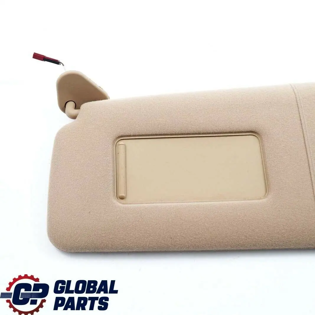 BMW X5 Series E53 Sun Visor Make-Up Lamp Mirror Left N/S Hellbeige Beige