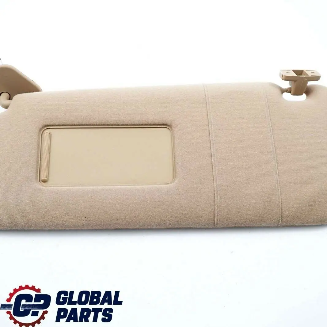 BMW X5 Series E53 Sun Visor Make-Up Lamp Mirror Left N/S Hellbeige Beige