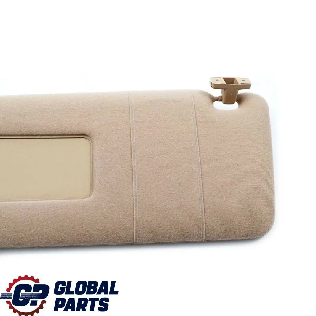 BMW X5 Series E53 Sun Visor Make-Up Lamp Mirror Left N/S Hellbeige Beige