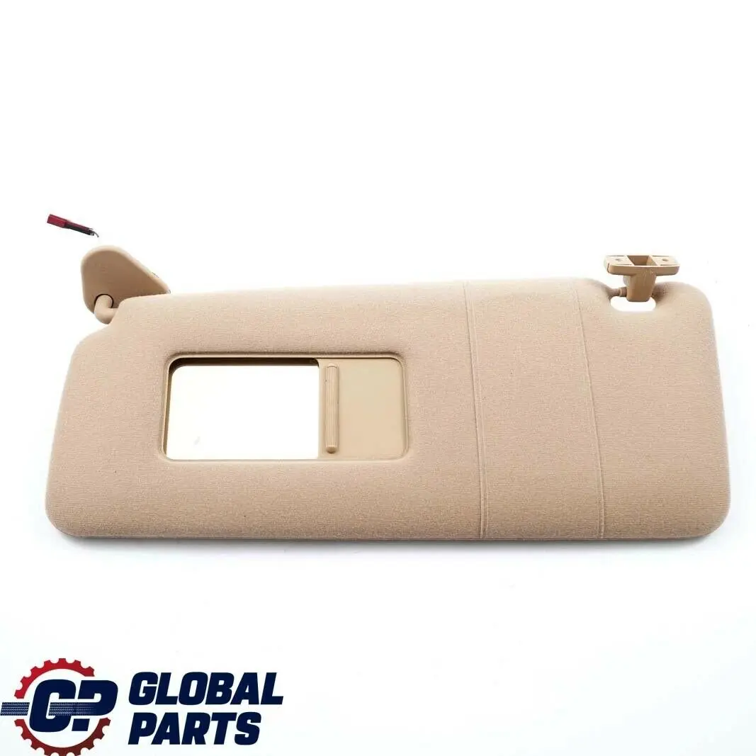 BMW X5 Series E53 Sun Visor Make-Up Lamp Mirror Left N/S Hellbeige Beige