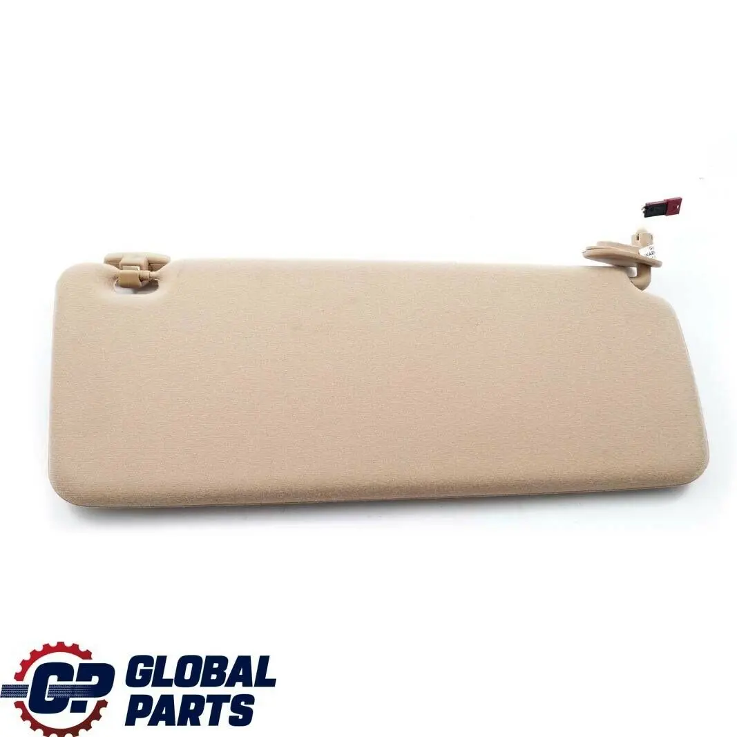 BMW X5 Series E53 Sun Visor Make-Up Lamp Mirror Left N/S Hellbeige Beige