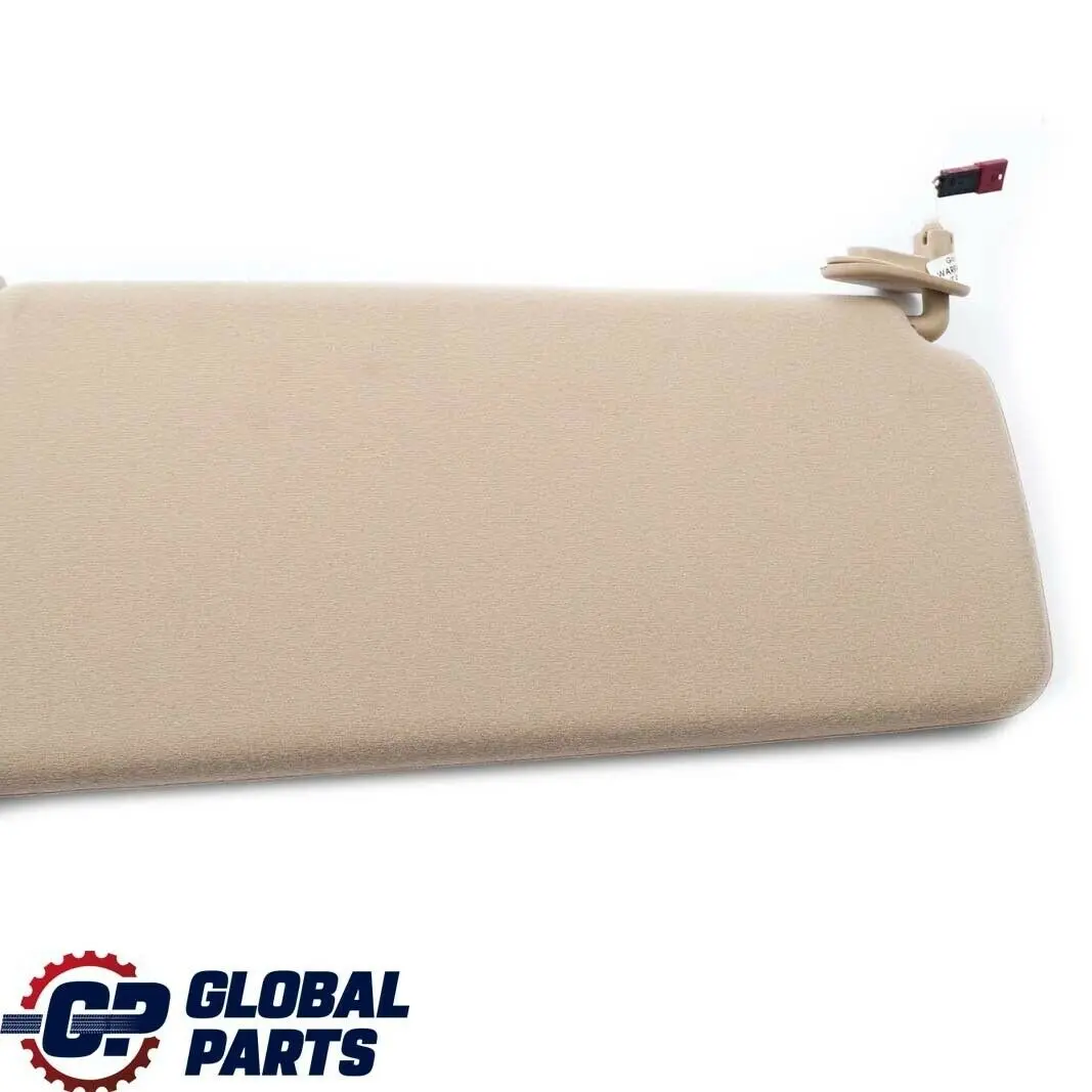 BMW X5 Series E53 Sun Visor Make-Up Lamp Mirror Left N/S Hellbeige Beige