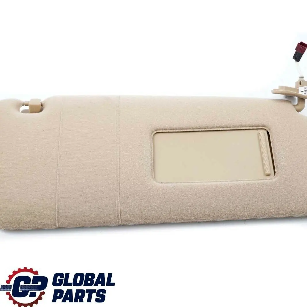 BMW X5 Series E53 Sun Visor Mirror Make-Up Lamp Right O/S Hellbeige Light Beige