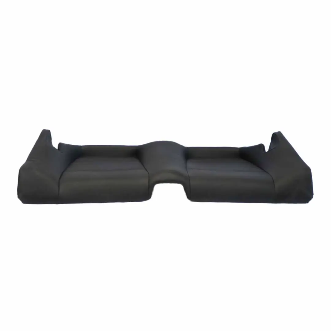 BMW E46 Cabrio Asiento Trasero Banco Sofá Cubierta Panel Cuero Montana Negro