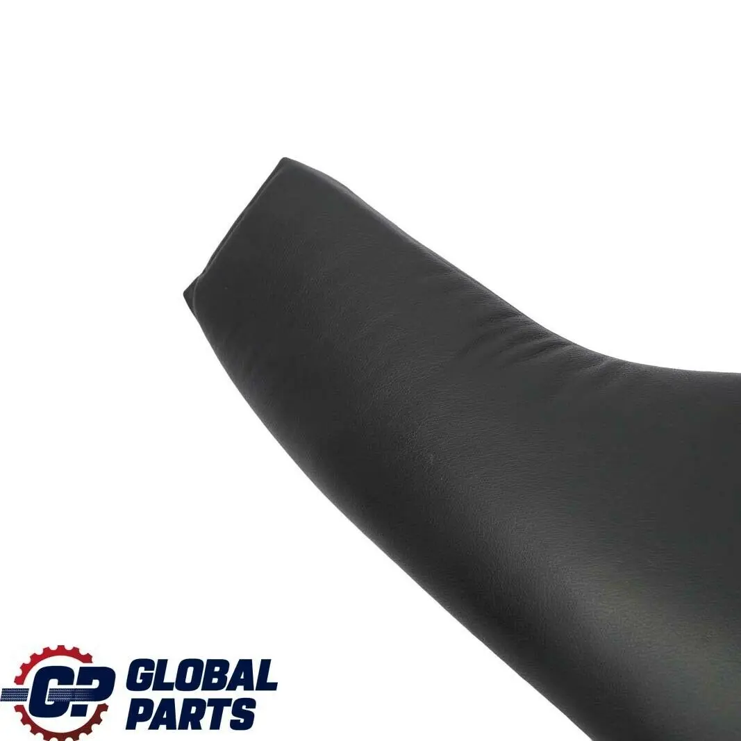 BMW E46 Touring Asiento Trasero Derecho Lateral Finisher Panel Cuero Negro