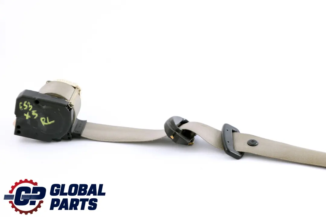 BMW X5 Series E53 Upper Belt Rear Left N/S Pastellgrün Pastel Green 8259005