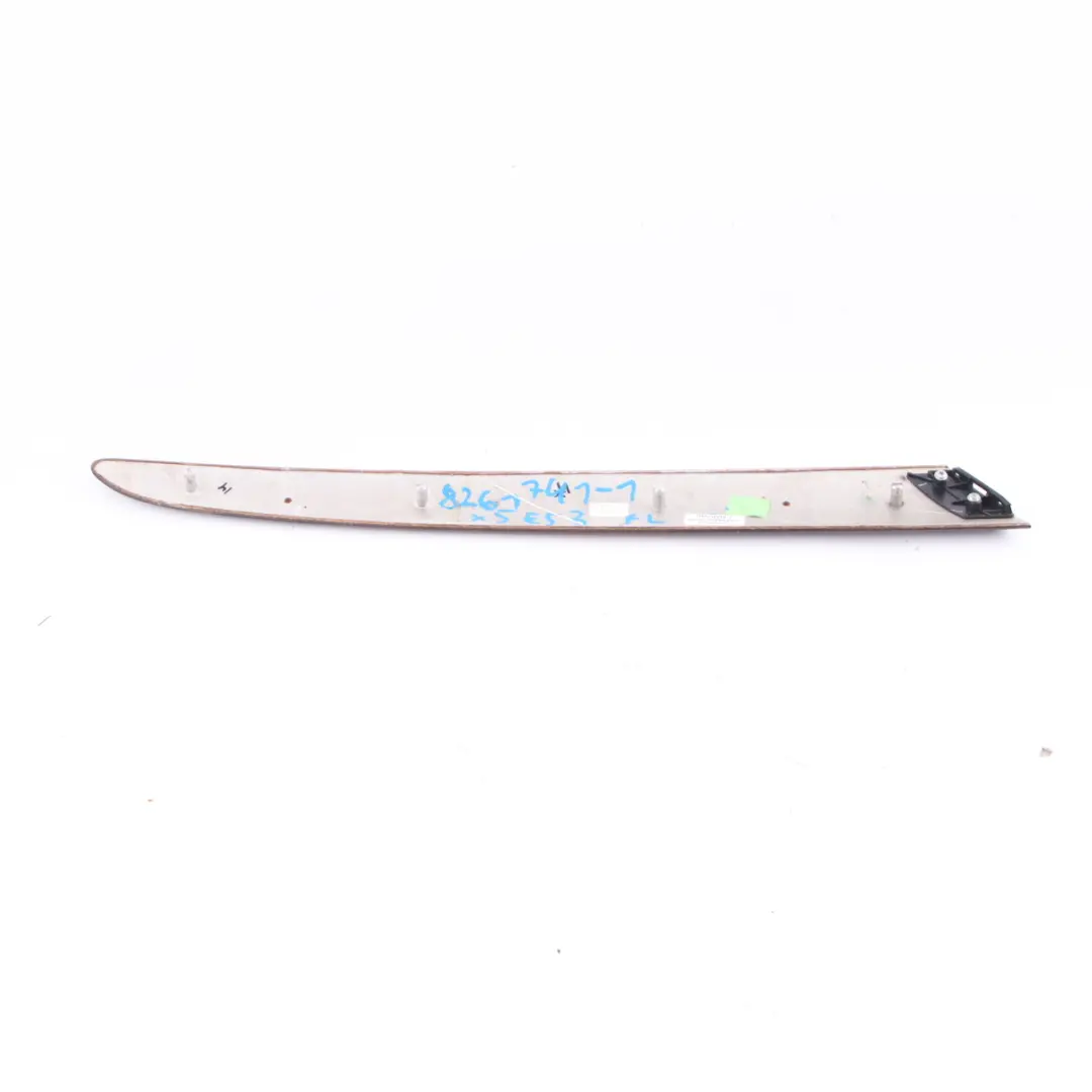 BMW X5 E53 Door Card Trim Strip Front Left N/S Poplar Wood Dunkel Dark 8261741