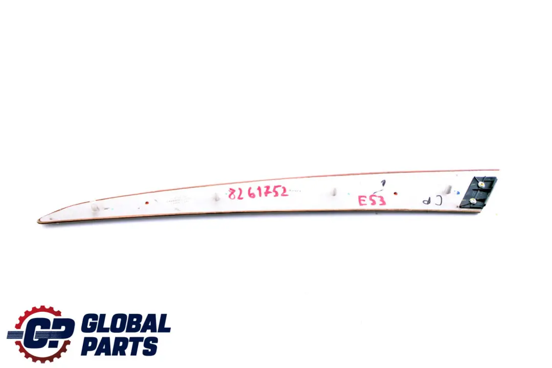 BMW E53 Liston Madera Moldura Puerta Trasera Derecha Madera Alamo Dunkel