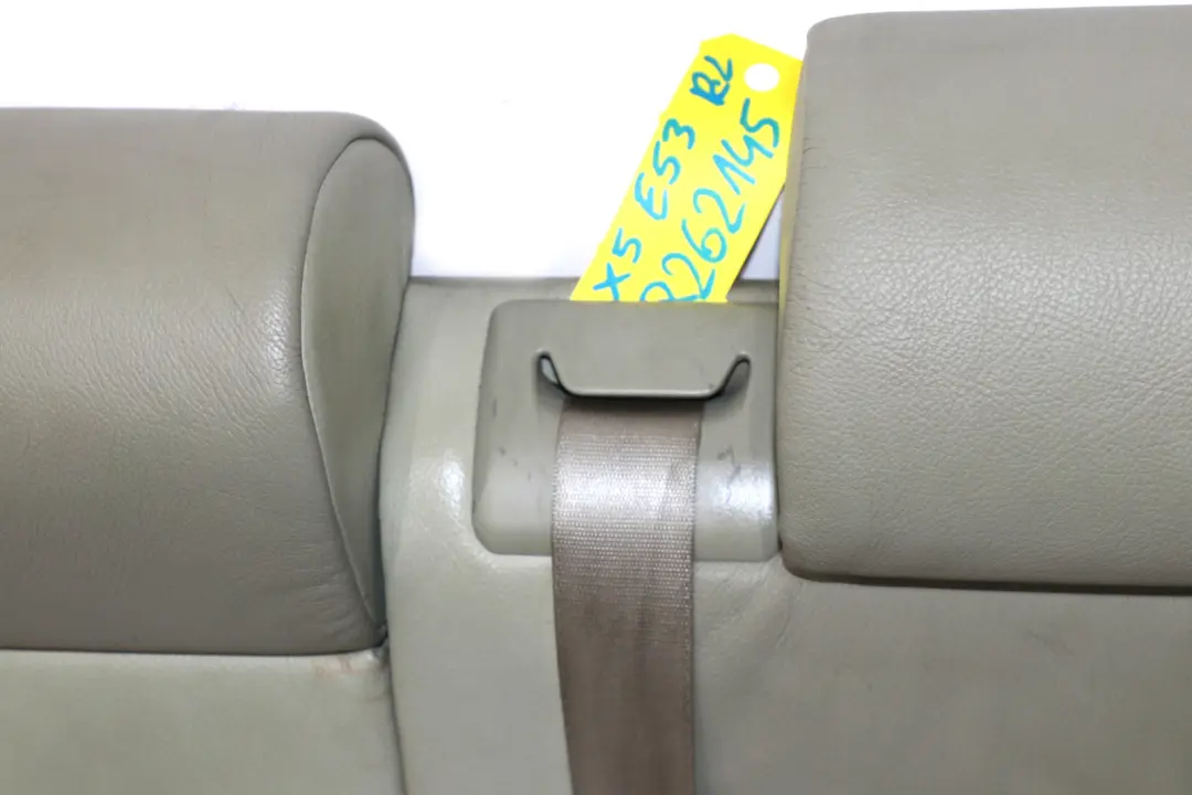 BMW X5 Series E53 Pastel Green Leather Rear Seat Couch Backrest Left N/S