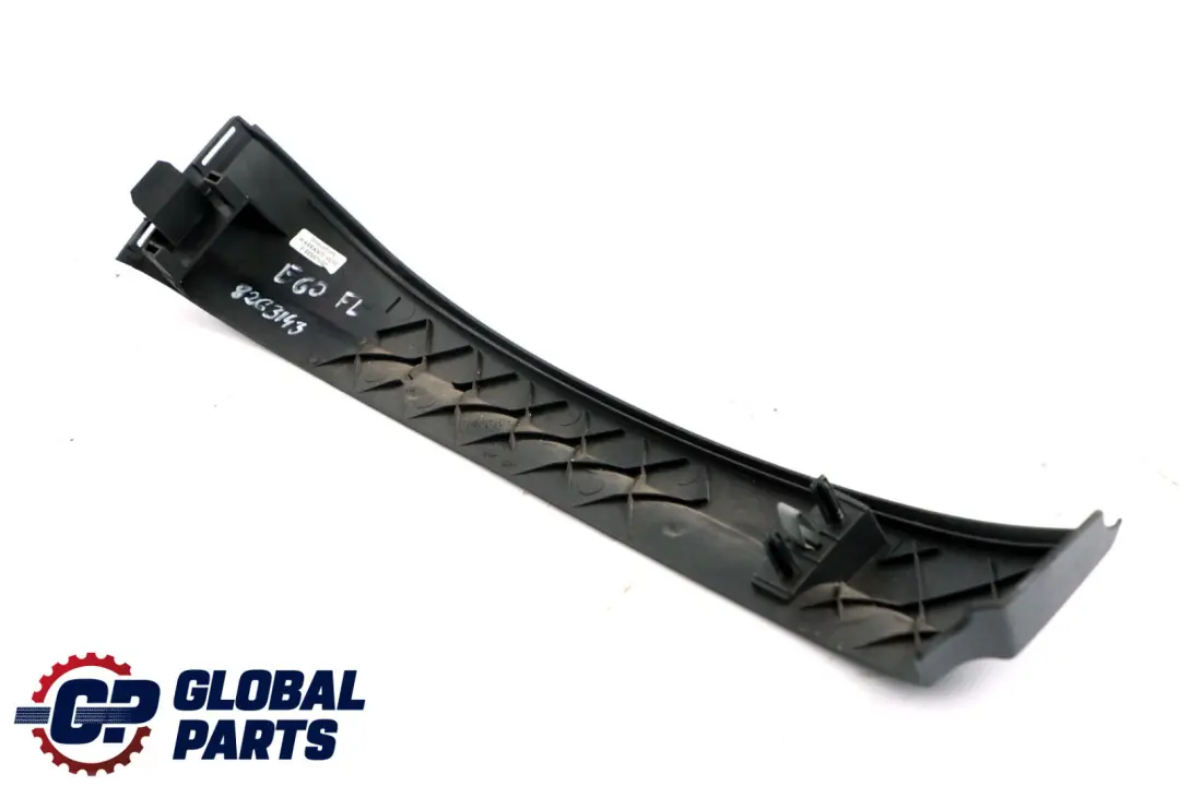 BMW 5 7 Series E60 E61 E65 Front Seat Trim Covering Left N/S Black 8263141