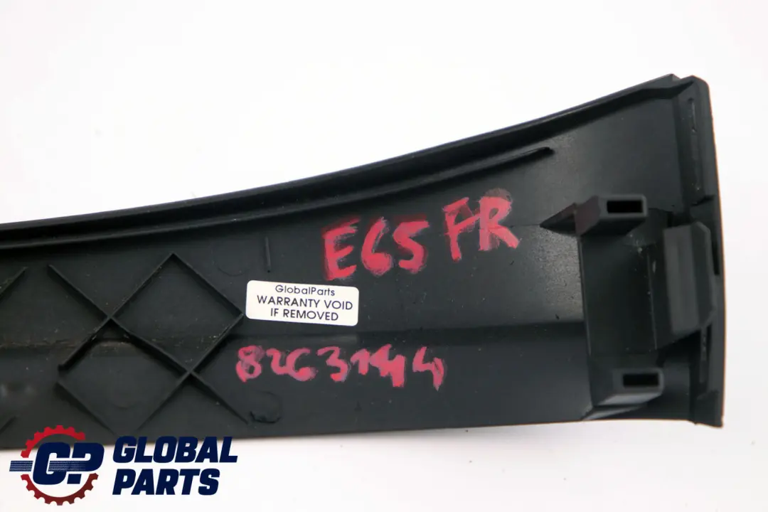 BMW 5 7 Series E60 E61 E65 Front Seat Trim Covering Right O/S Black 8263142