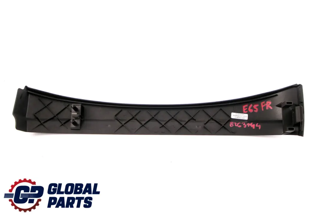 BMW 5 7 Series E60 E61 E65 Front Seat Trim Covering Right O/S Black 8263142