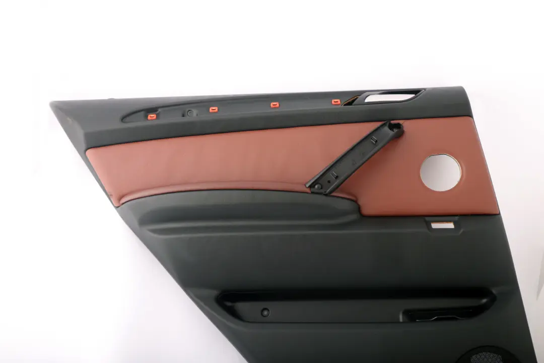 BMW X5 Series E53 Rear Left N/S Leather Door Card Trim Panel Mahagoni
