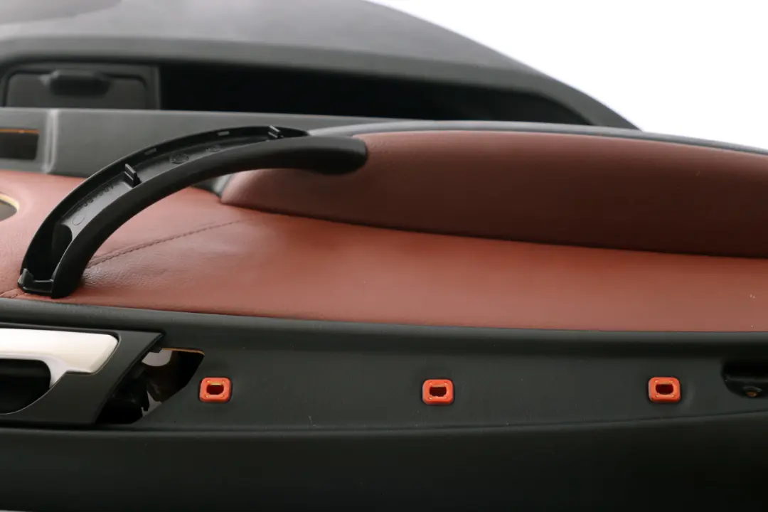 BMW X5 Series E53 Rear Left N/S Leather Door Card Trim Panel Mahagoni