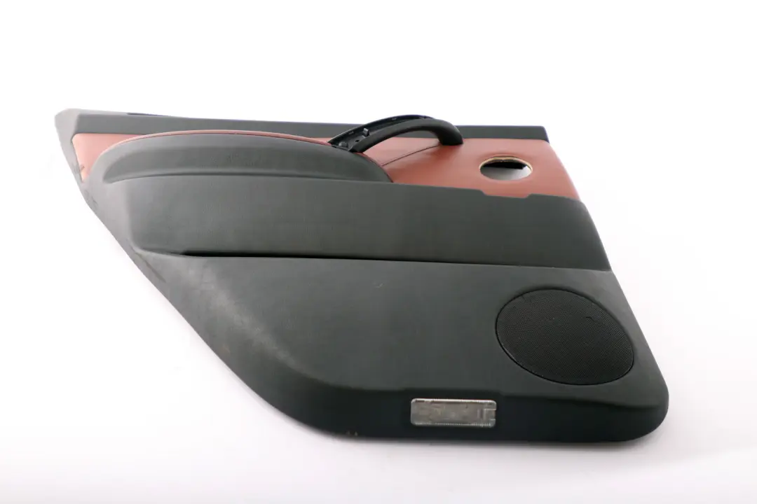 BMW X5 Series E53 Rear Left N/S Leather Door Card Trim Panel Mahagoni