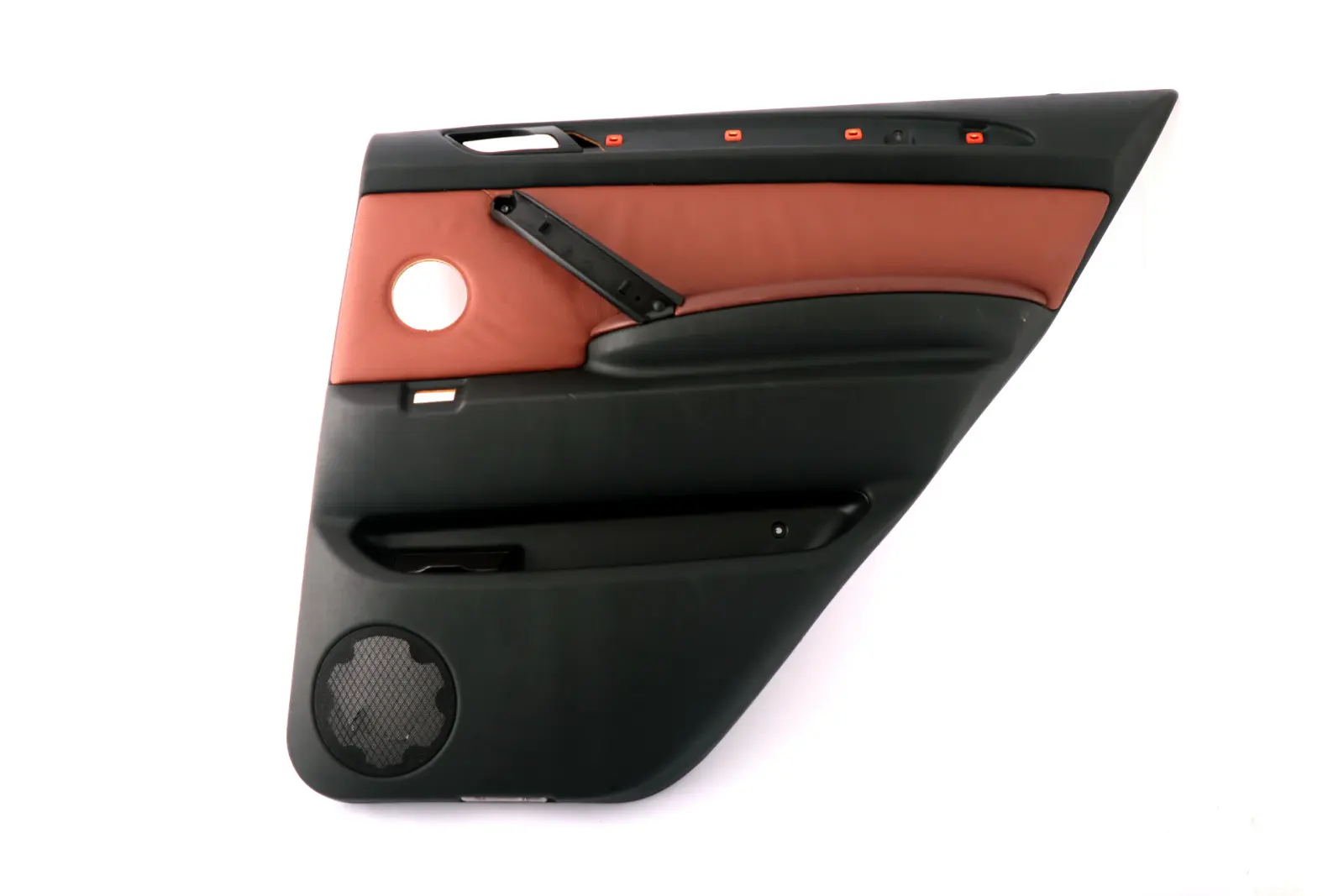 BMW X5 Series E53 Rear Right O/S Leather Door Card Trim Panel Mahagoni