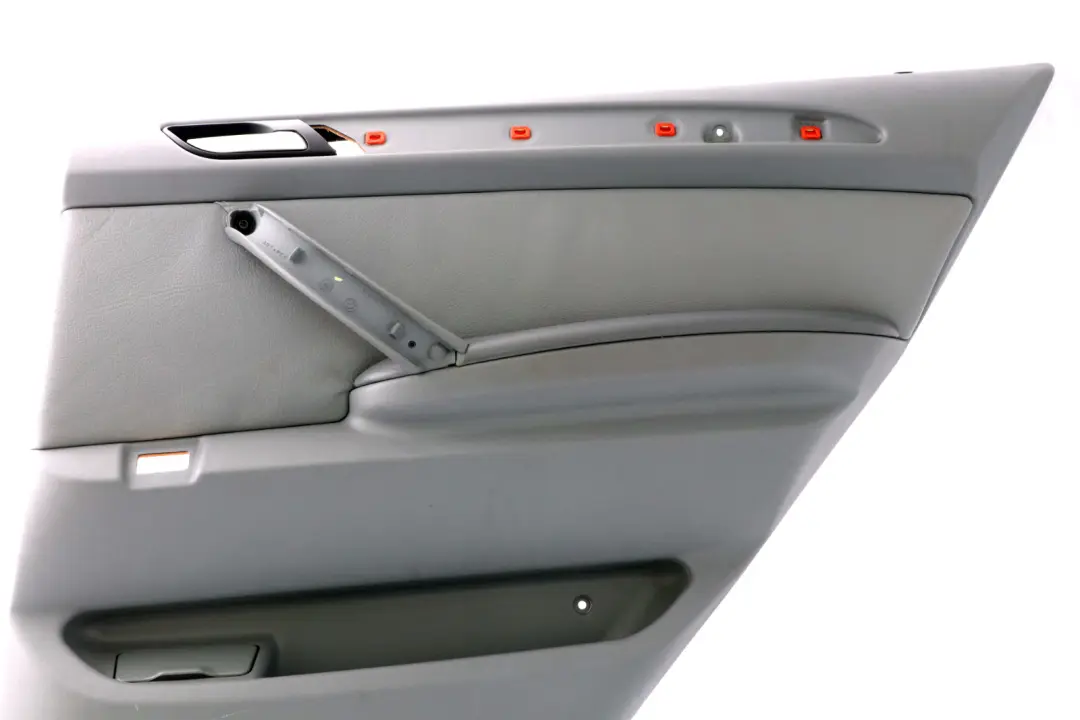 BMW X5 Series E53 1 Rear Right O/S Door Card Grey Leather Interior Trim Panel