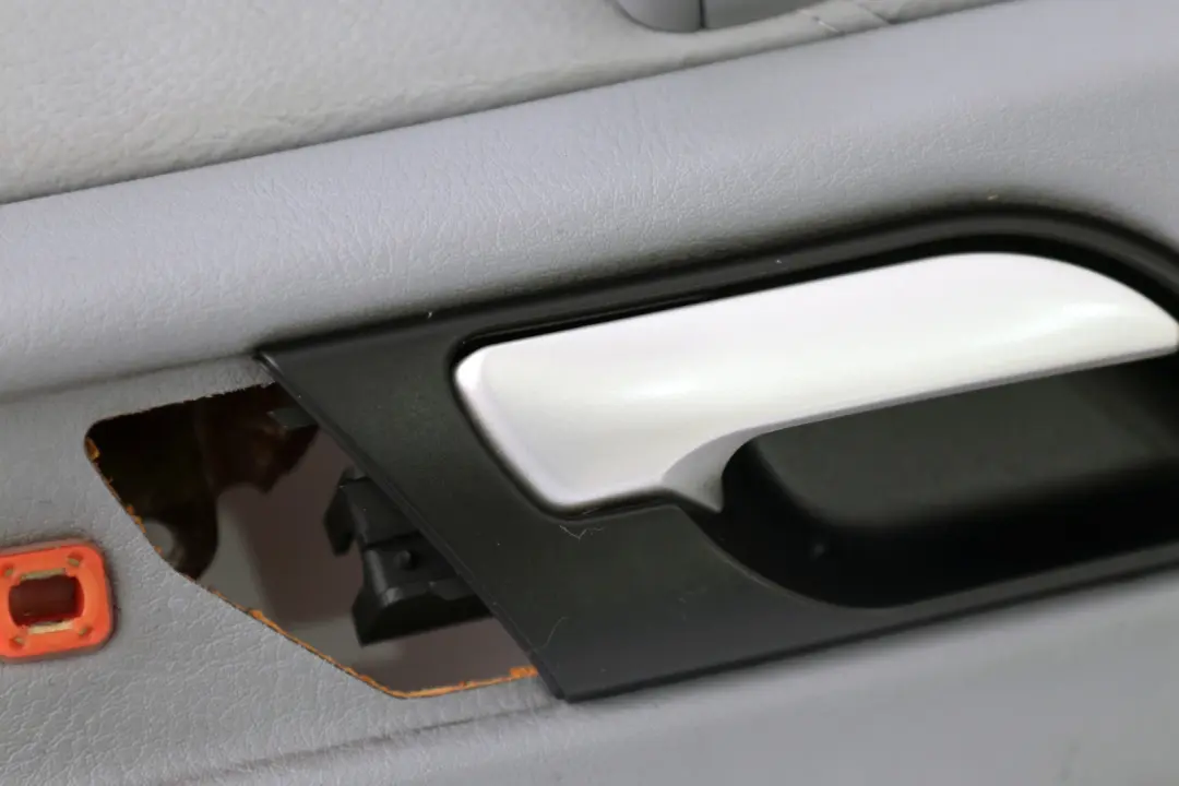 BMW X5 Series E53 Rear Right O/S Door Card Grey Leather Interior Trim Panel