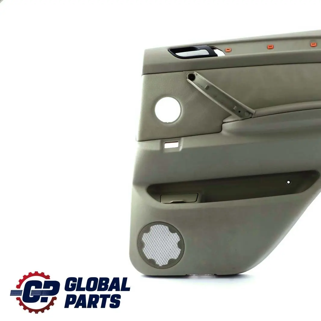 BMW X5 E53 Rear Right O/S Door Card Trim Panel Leather Pastel Green