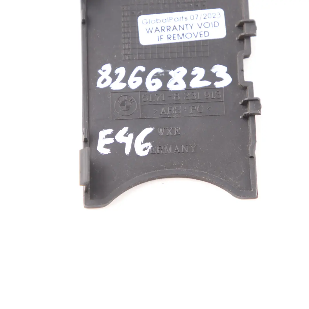 BMW E46 Cabrio Convertible Rear Rollover Bar Cap Cover Trim Black 8231913