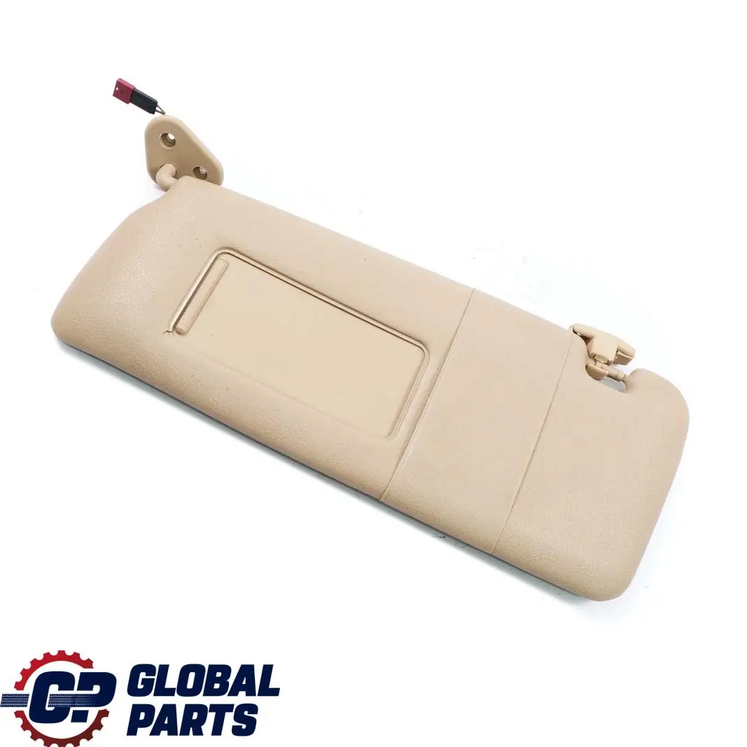 BMW E46 Parasol Espejo Iluminado Izquierdo Beige Claro 8267899