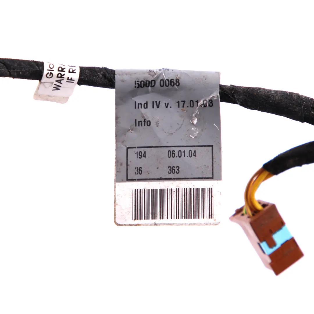 BMW E65 Front Seat Cable Harness Wiring Loom Plug Connector Socket 8317346