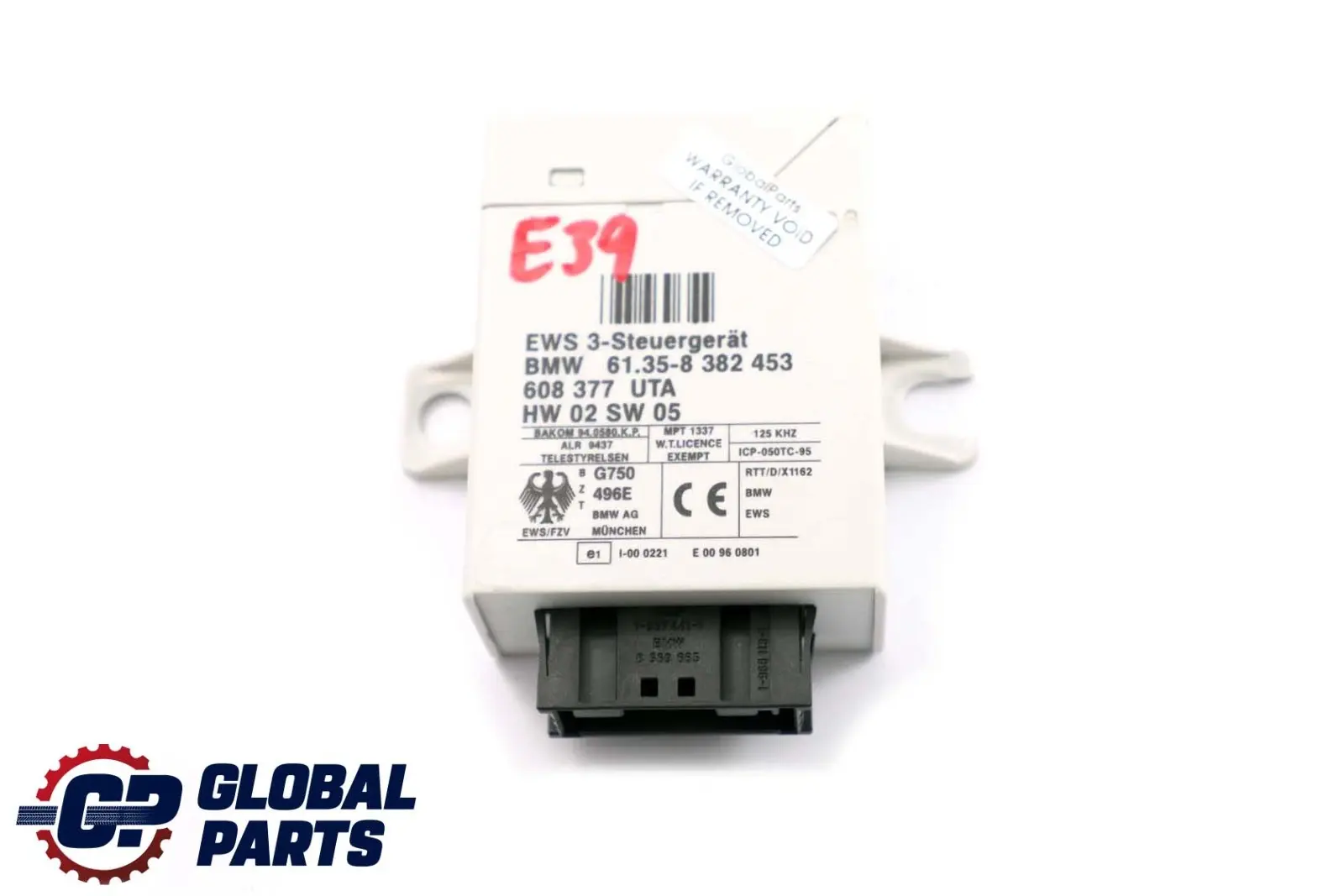 BMW X3 E83 X5 E53 E38 E39 E46 EWS 3 Inmovilizador Bloqueo Central ECU 8382453