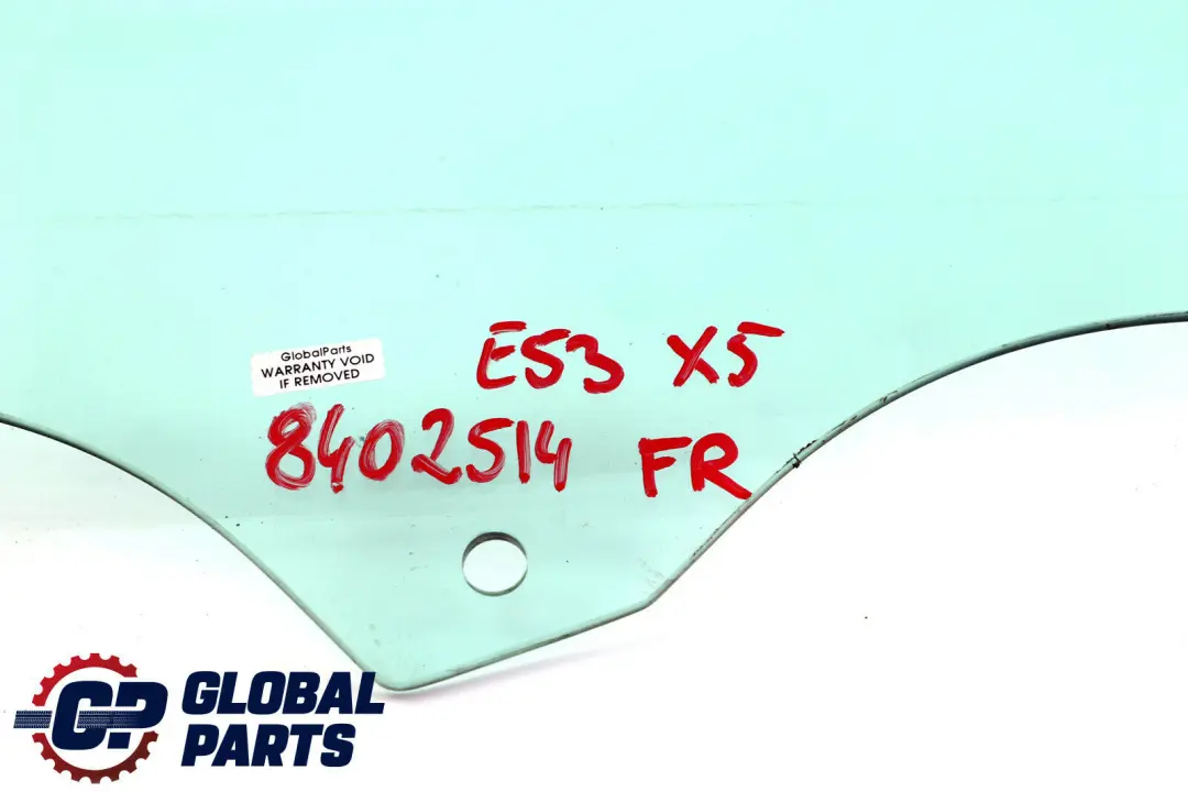 BMW X5 er E53 Seitenscheibe grün Tür vorne rechts AS2 51328402514 8402514