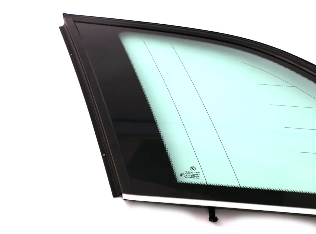 BMW X5 Series E53 Green Side Window With Gasket Chrome Left N/S Rear Glass
