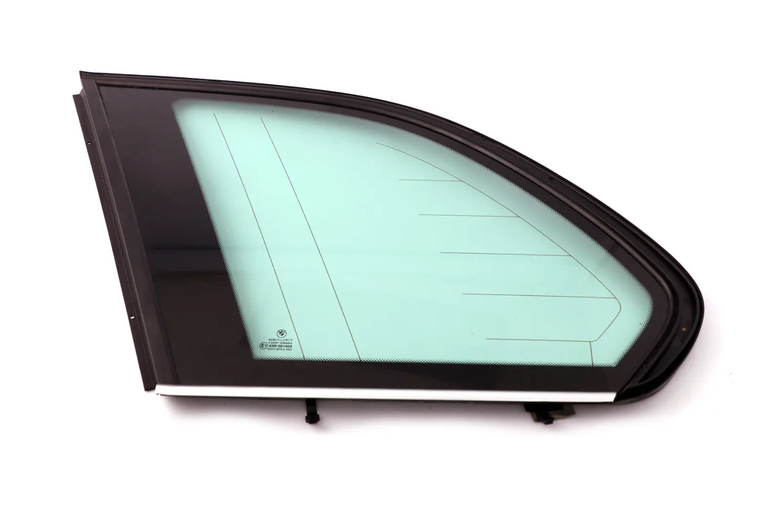 BMW X5 Series E53 Green Side Window With Gasket Chrome Left N/S Rear Glass