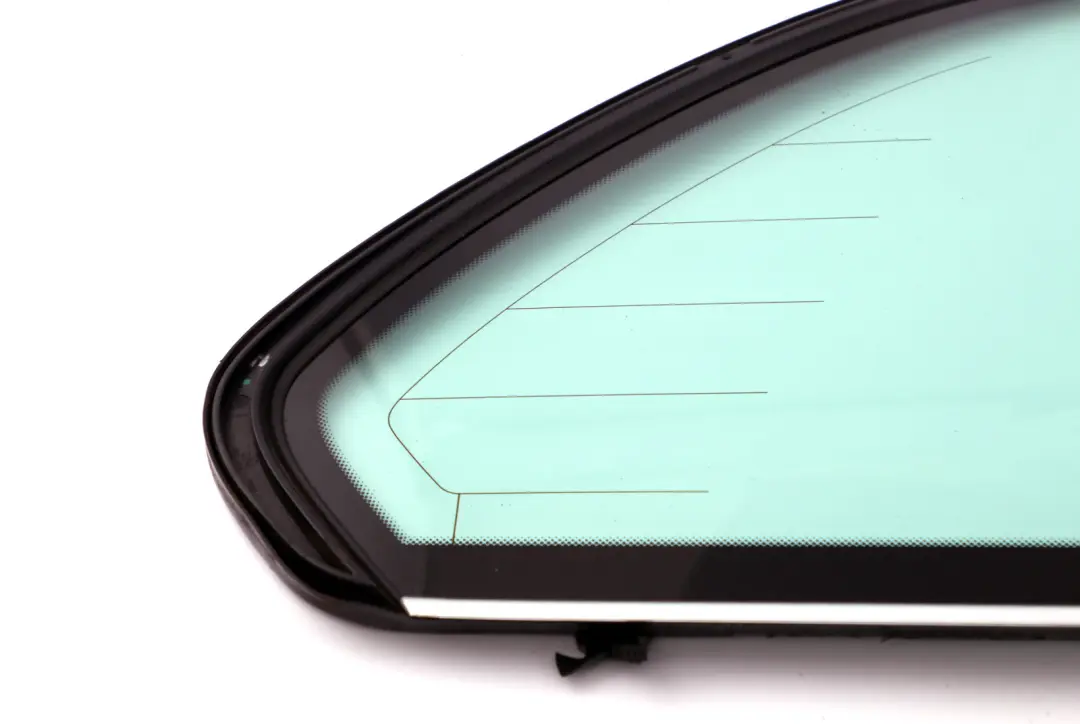 BMW X5 Series E53 Green Side Window With Gasket Chrome Right O/S Rear Glass