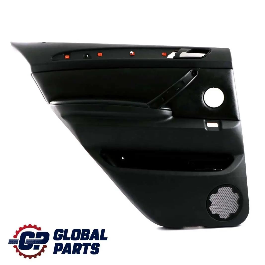 BMW X5 E53 2 Black Leather Rear Left N/S Door Card Trim Panel Interior