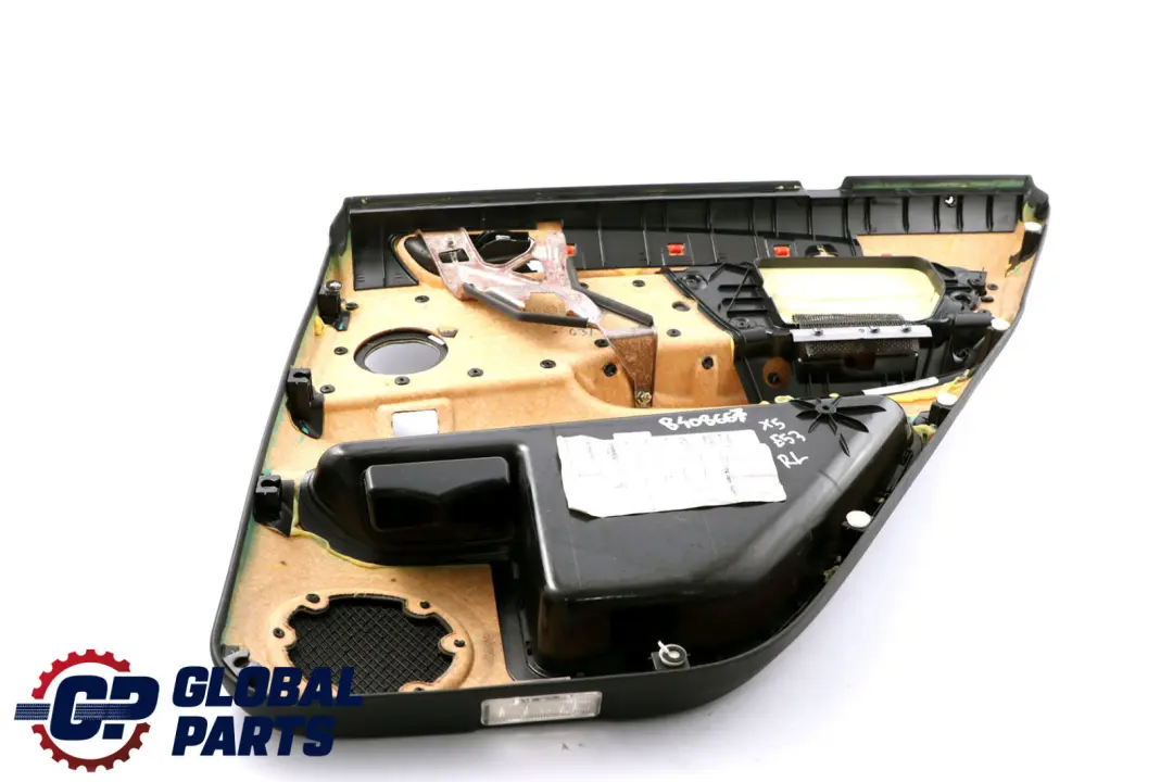BMW X5 Series E53 Black Leather Montana Rear Left N/S Door Card Trim Panel