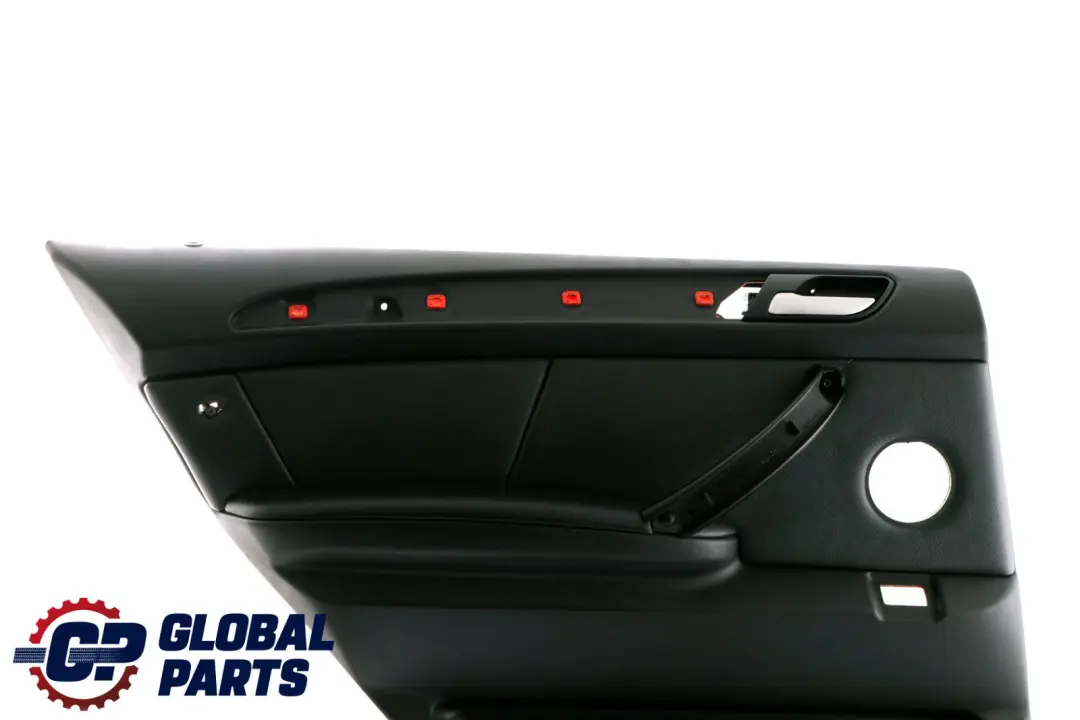 BMW X5 Series E53 Black Leather Montana Rear Left N/S Door Card Trim Panel