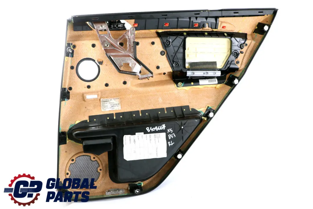 BMW X5 Series E53 Black Leather Montana Rear Left N/S Door Card Trim Panel