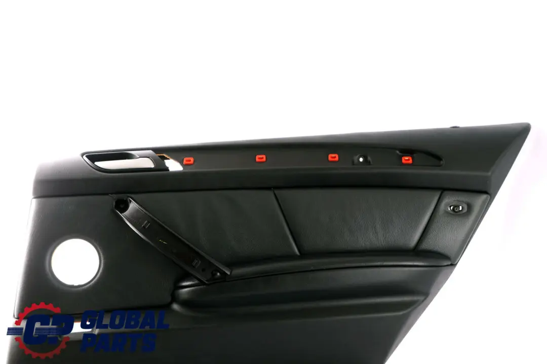 BMW X5 Series E53 Black Leather Montana Rear Right O/S Door Card Trim Panel