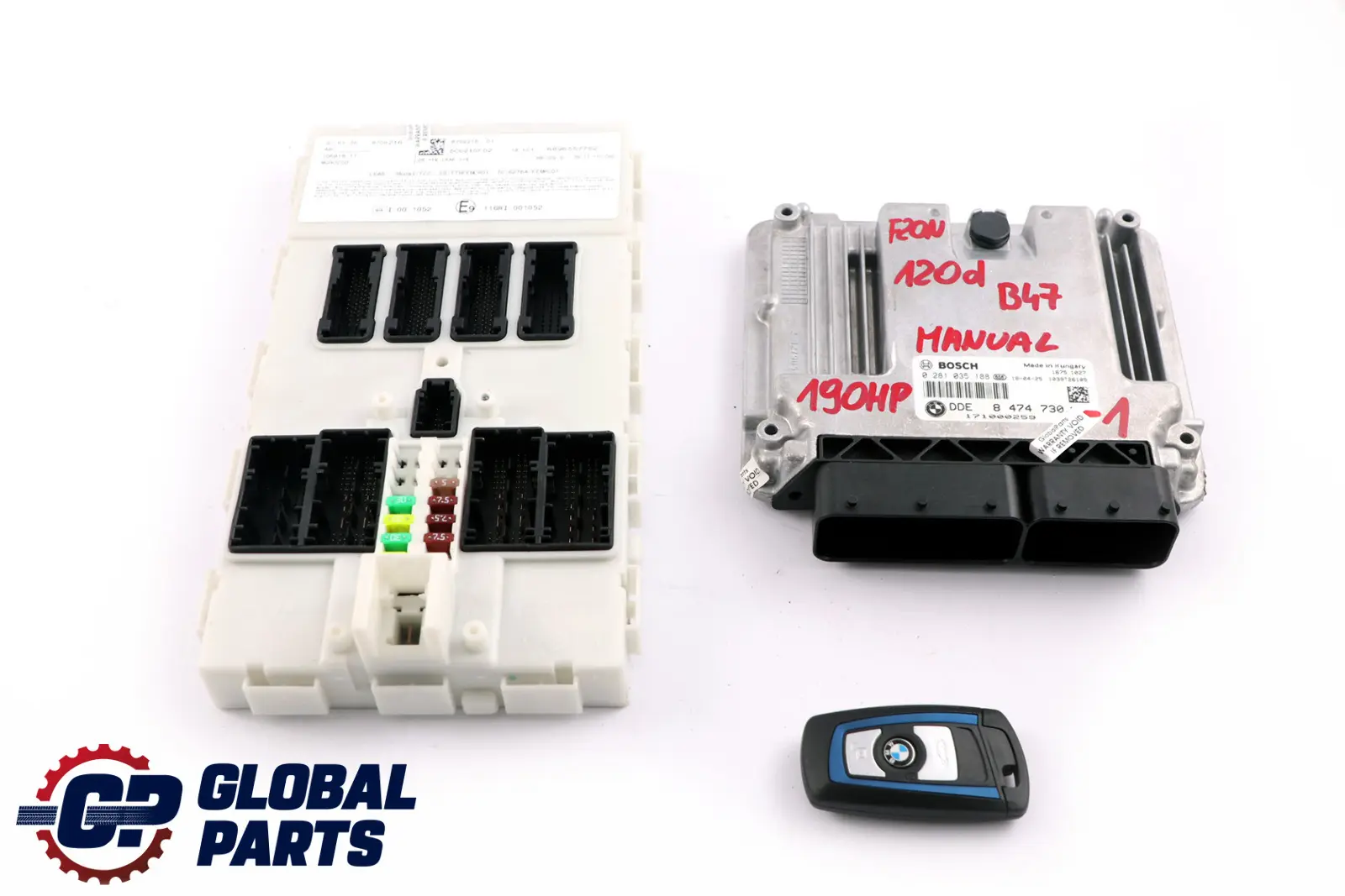BMW F20 F21 F30 F31 LCI 120d 320d Diesel B47 190HP ECU Kit DDE 8474730 Key + FEM