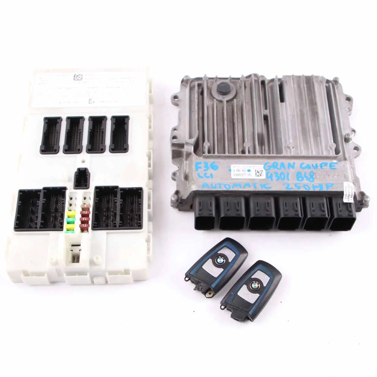 BMW F36 LCI Petrol 430i B48 Engine Module ECU Kit DME 8489449 Keys FEM Automatic