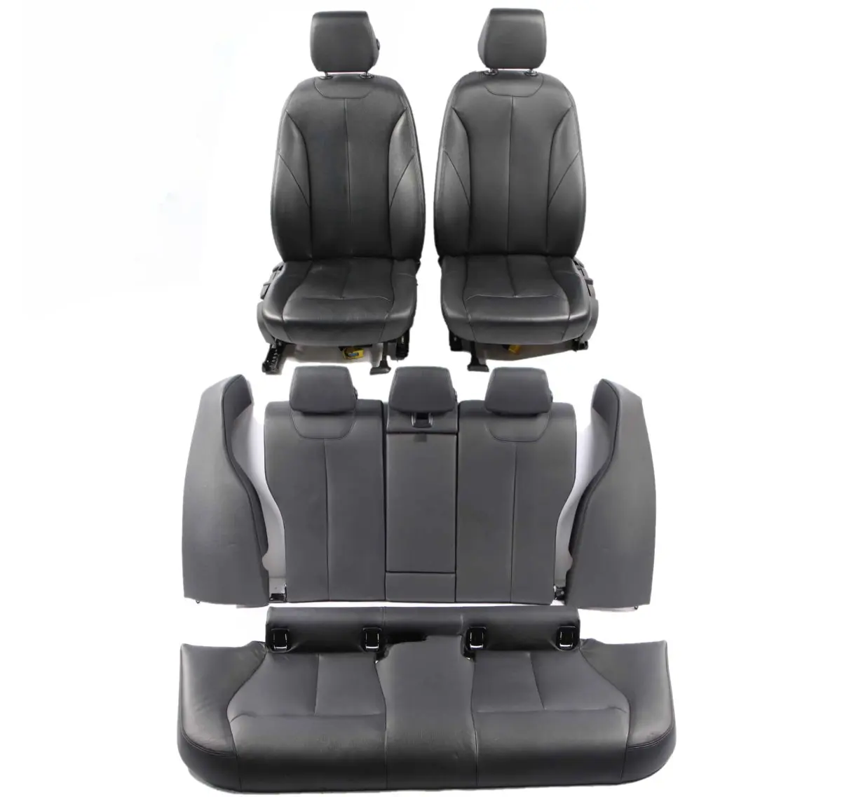 Seats BMW F30 Black Heated Leather Dakota Interior Front Rear Seat Folding