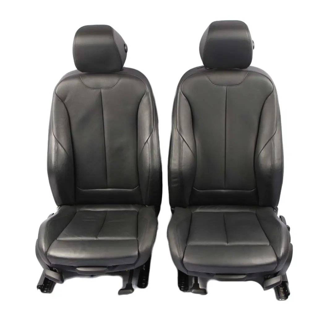 Leather Seats BMW F30 LCI M Sport Black Heated Interior Front Rear Seat Backrest