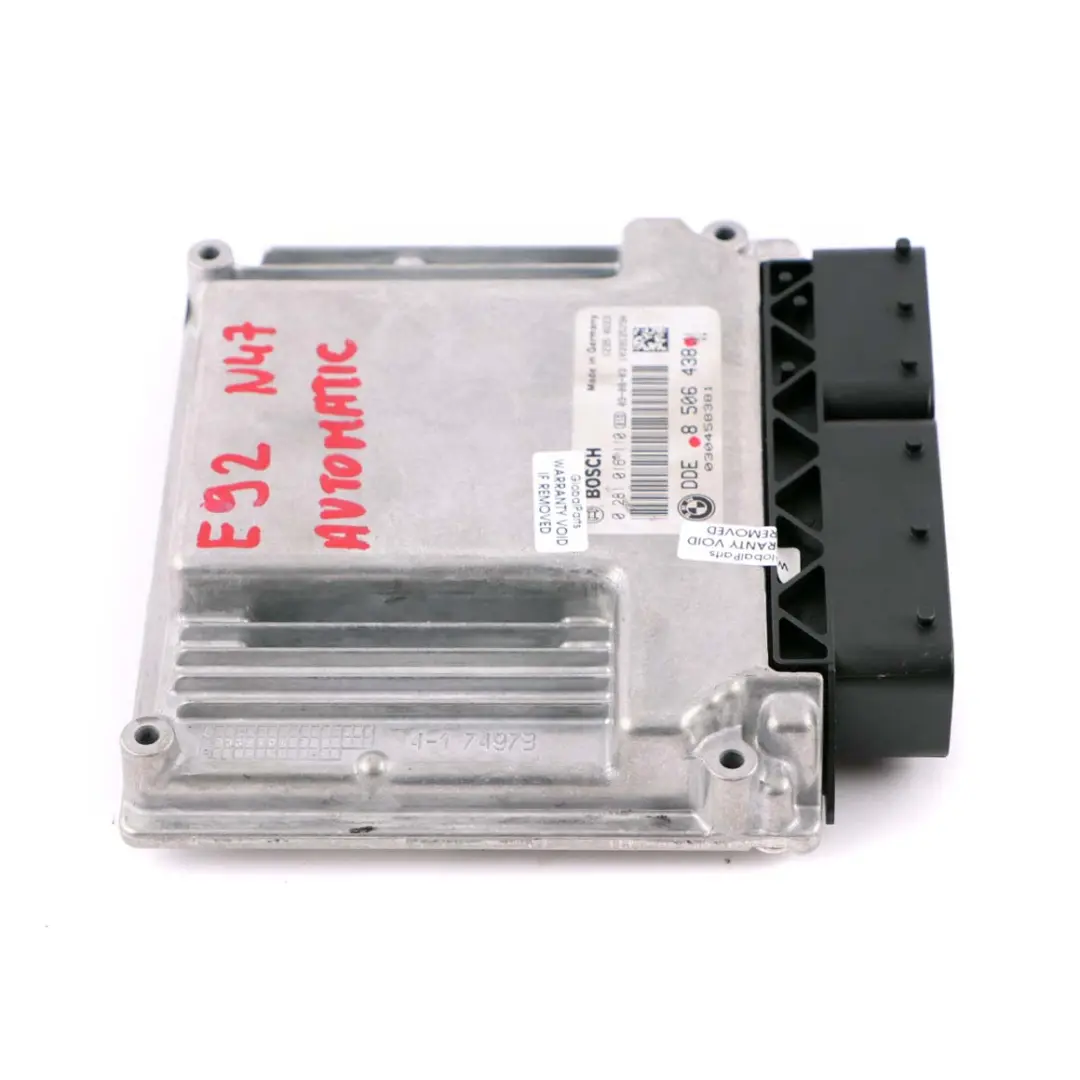 BMW E81 E87 LCI E90 E92 120d 320d N47 ECU Unidad de Control DDE Módulo 8506438