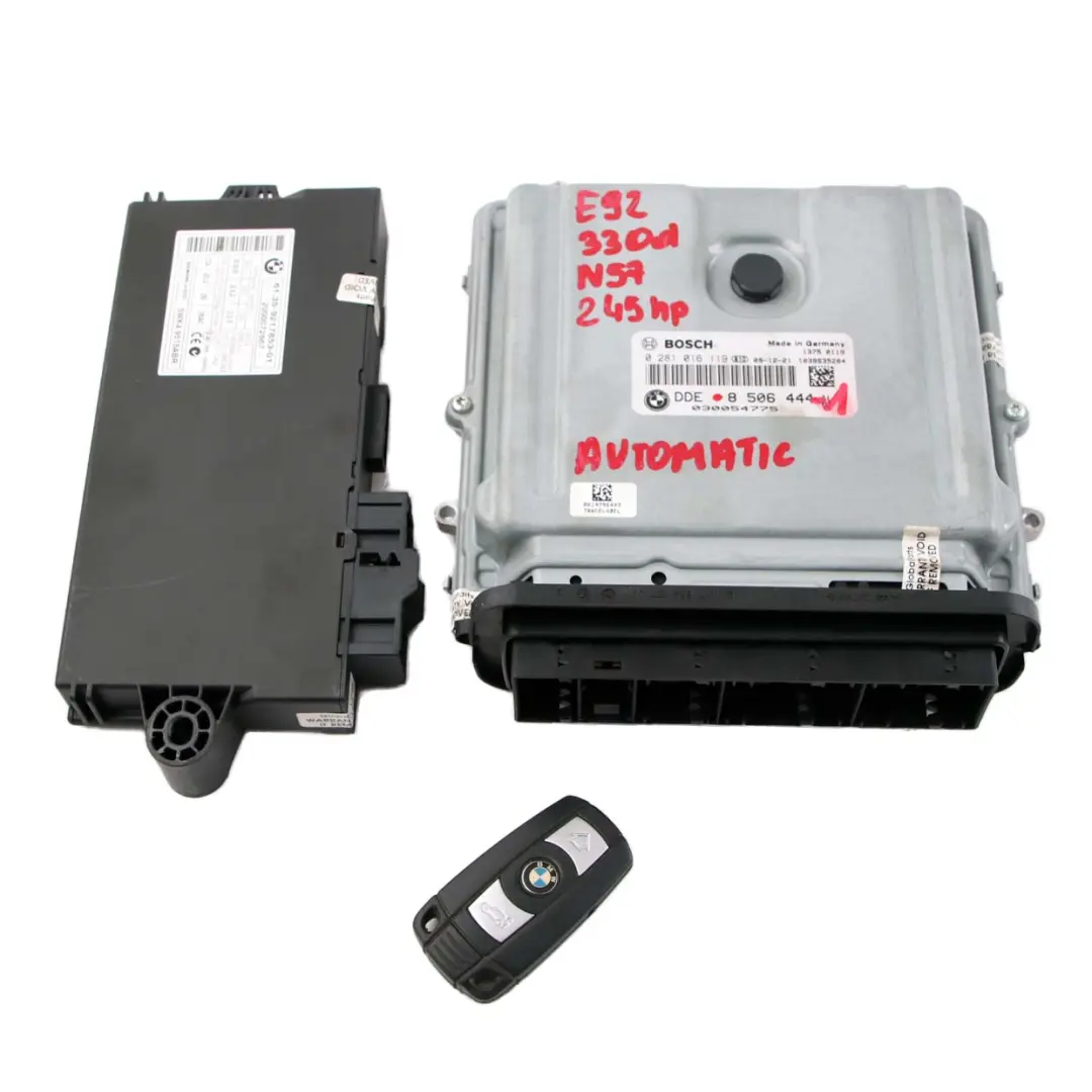 BMW E90 E91 LCI E92 330d Sterownik ECU Zestaw DDE CAS3 Klucz