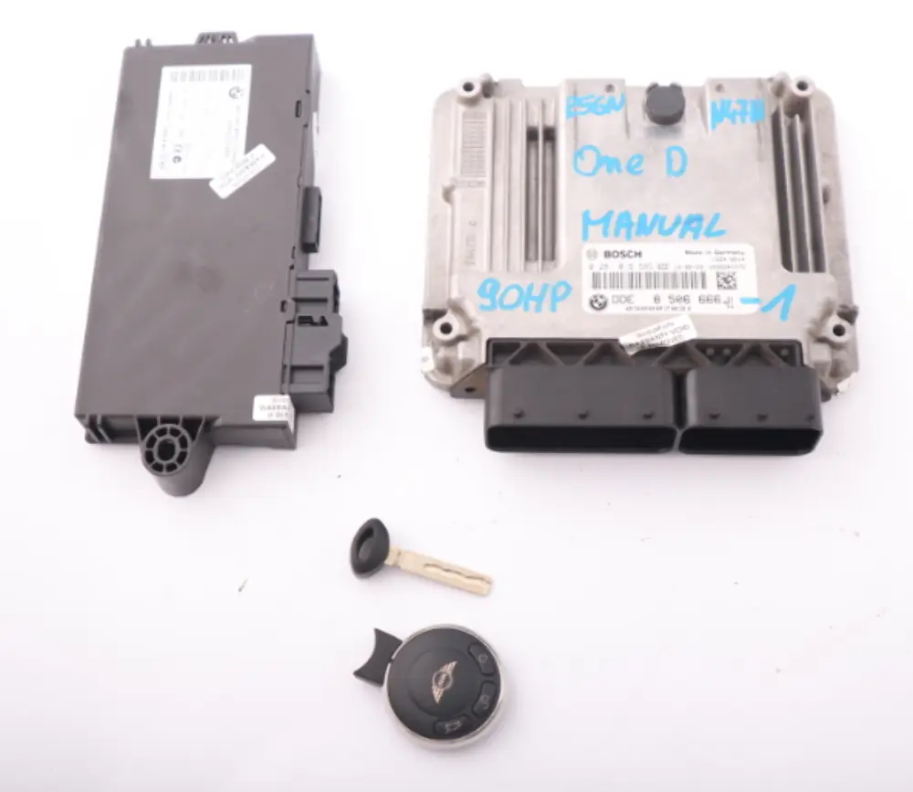 Mini One R56 LCI 90HP N47N Diesel Engine ECU Kit DDE CAS 3  Key 8506666