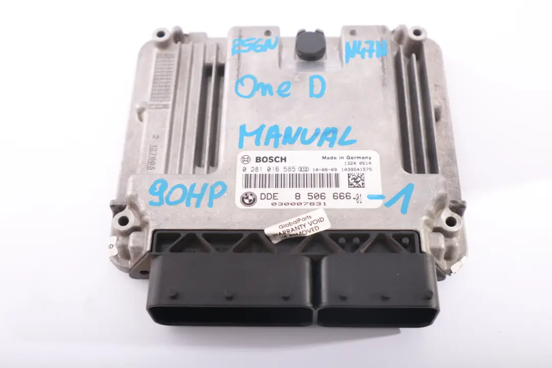 Mini One R56 LCI 90HP N47N Diesel Engine ECU Kit DDE CAS 3  Key 8506666