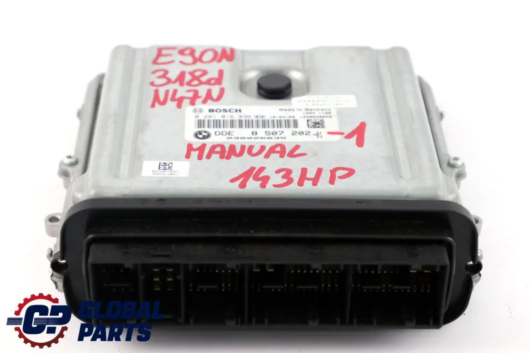 BMW E90 E91 LCI 318d N47N 143HP ECU Kit DDE 8507202 CAS3 Schlüssel Handbuch