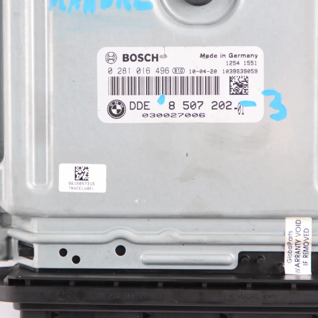 BMW E90 E91 LCI 316d N47N 116HP ECU Engine Kit DDE 8507202 CAS3 Key Manual