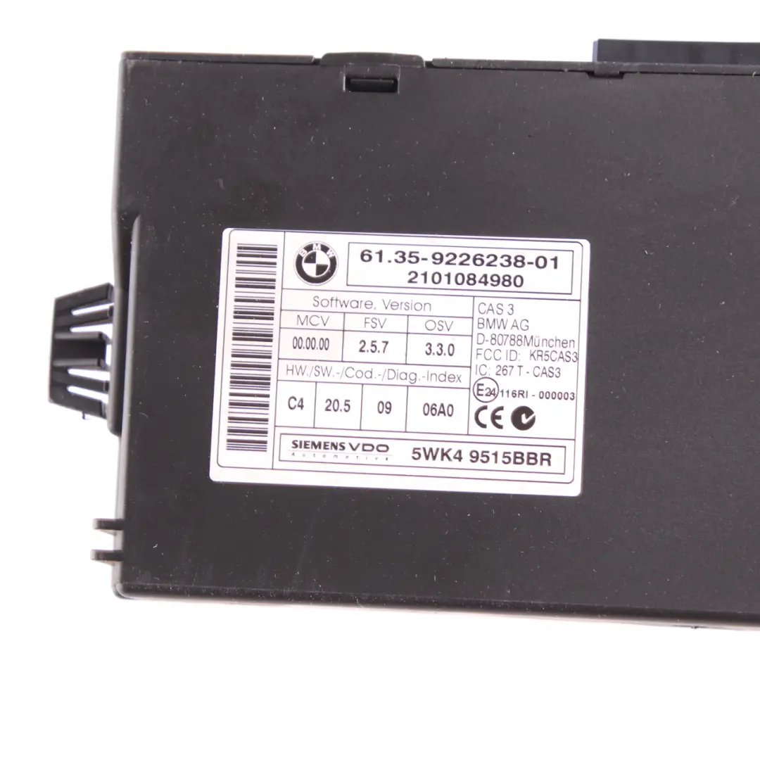 BMW E90 E91 LCI 316d N47N 116HP ECU Engine Kit DDE 8507202 CAS3 Key Manual
